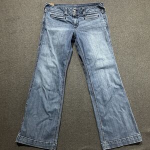 Women's Ariat Denim Jeans Slim Trouser Low‎ Rise Size 32R / 30.5 inseam